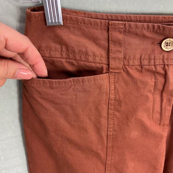 Dolce & Gabbana Casual Pants Size 26 US 40 IT Rust Orange Cropped Straight - Picture 10 of 12